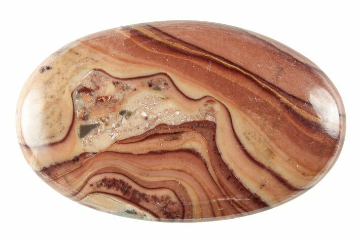 Polished Rolling Hills Dolomite Pocket Stone - Mexico #341947